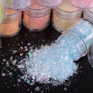 กลิสเตอร์เลื่อมหกเหลี่ยมแวววาว แต่งเล็บ ทาหน้า Shaker ตกแต่งรูปภาพต่างๆ DIY รุ่น2BT