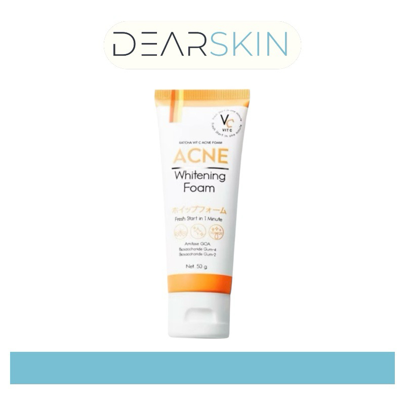 [ของแท้100% ถูกที่สุด] โฟมฉัตร VC Vit C Acne Foam วิตซี แอคเน่โฟม