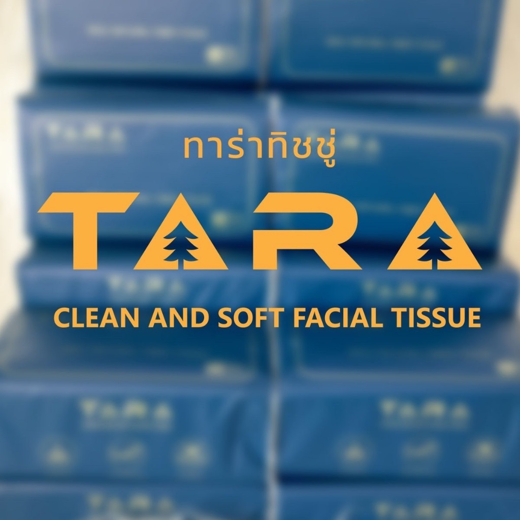 TARA Facial Tissue กระดาษทิชชู่ หนา 4 ชั้น 360 แผ่น 1 ลังมี  20 ห่อ