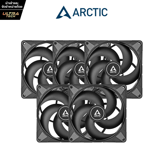 ARCTIC P14 PWM MAX BLACK 5 PACKS (COMPUTER FAN / พัดลมคอมพิวเตอร์)