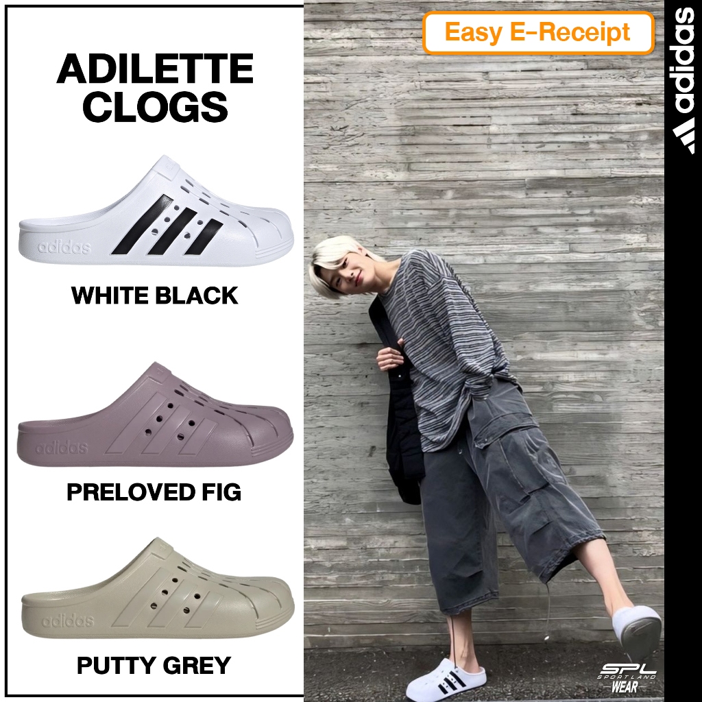 Adidas Collection อาดิดาส รองเท้าแตะ รองเท้าแตะแบบสวม CV Adilette Clogs GZ5886 / FY8970 / GZ1158 / G