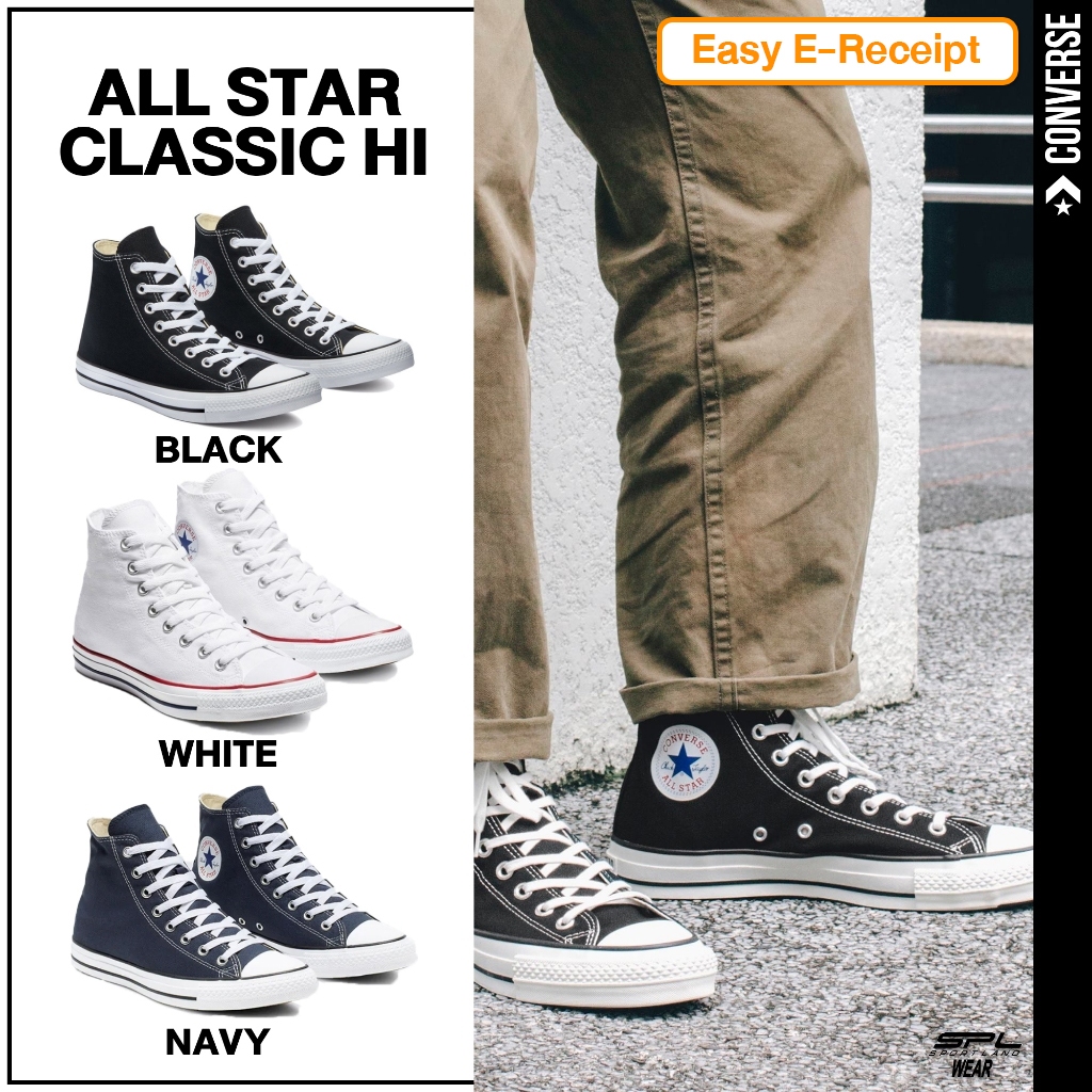Converse Collection รองเท้าผ้าใบ CR M All Star HI รุ่น M9622CNA / M9160CBK / M7650CWW / M7650CAWTXX 