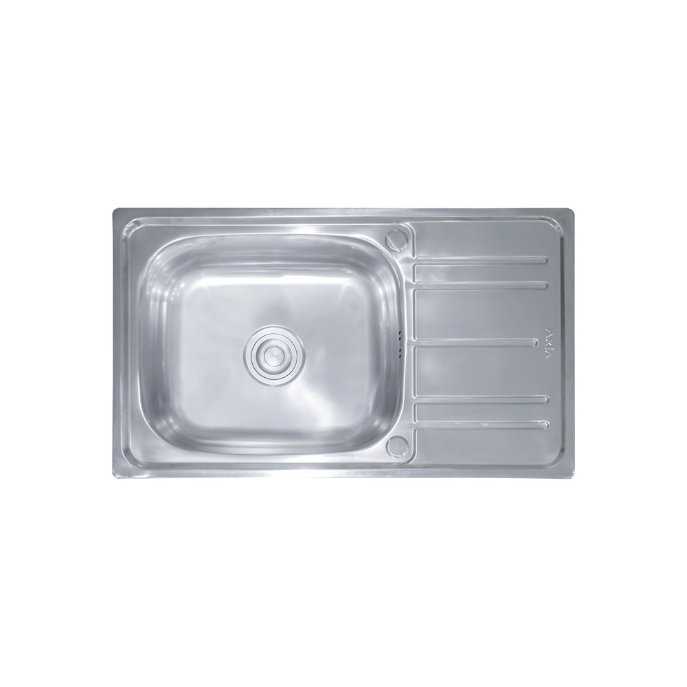 อ่างล้างจานสแตนเลสแบบฝัง 1 หลุม AXIA ซีรีส์ PP รุ่น PP 7545 ขนาด 75 ซม.