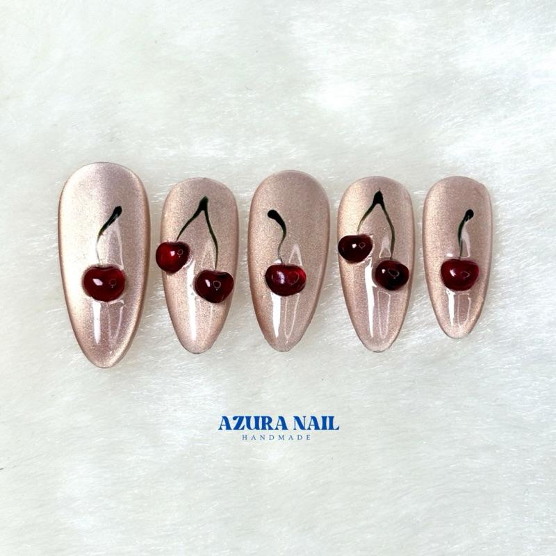 A009 (ส่งจากไทย) เล็บปลอมเจลแท้ 100% งานHandmade มีอุปกรณ์ติดให้ทุกชุด