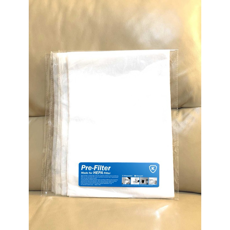 แผ่นช่วยกรองฝุ่นสำหรับ HEPA Filter สามารถใช้ร่วมกับ เครื่องฟอกอากาศ เครื่องปรับอากาศ หรือ กรองอากาศ