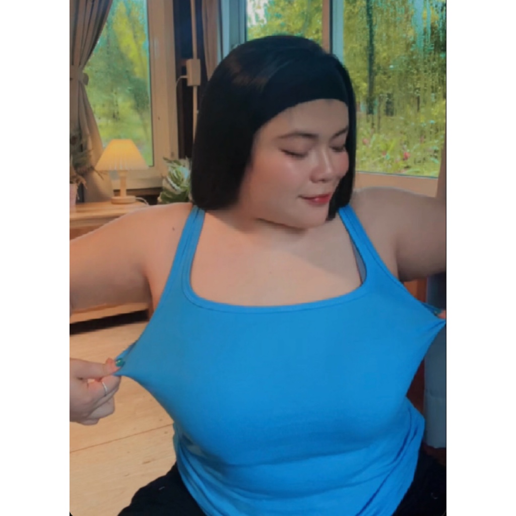 เสื้อกล้ามสาวอวบ  สาวพลัสไซส์ L  XL รูปถ่ายจากสินค้าจริง ส่งจากไทย ราคา ถูกที่สุด ดีลบีเคเค แกลเลอรีภาพที่ 3