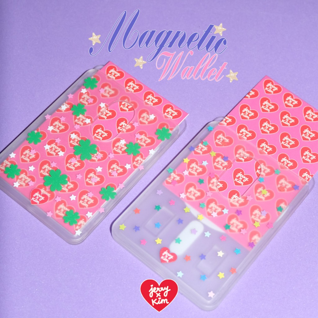 The stars transparent magnetic wallet Jerryxkimdotstick
