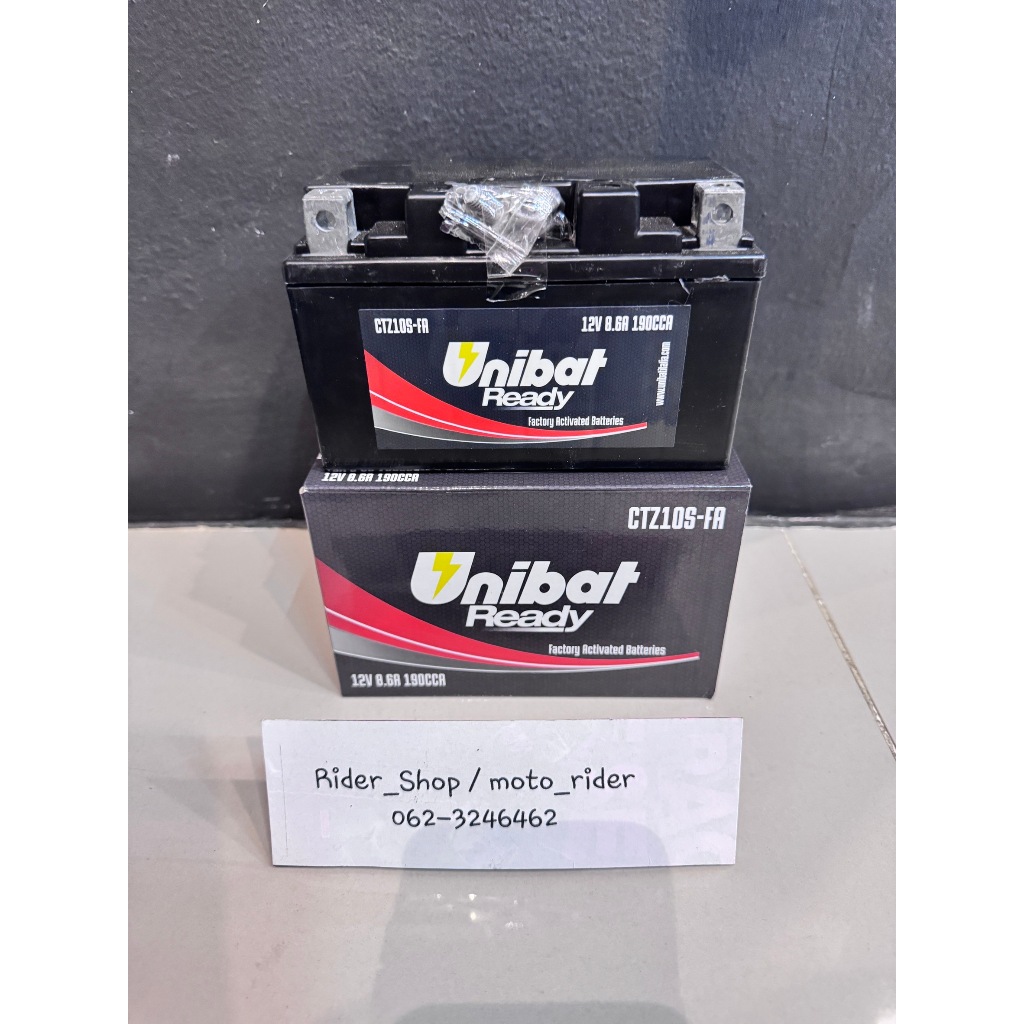 UNIBAT CTZ10S-FA แบตเตอรี่มอเตอร์ไซค์Forza300,350,CB,CBR500,650,S1000R/RR,MT07,08,09,XSR700,900