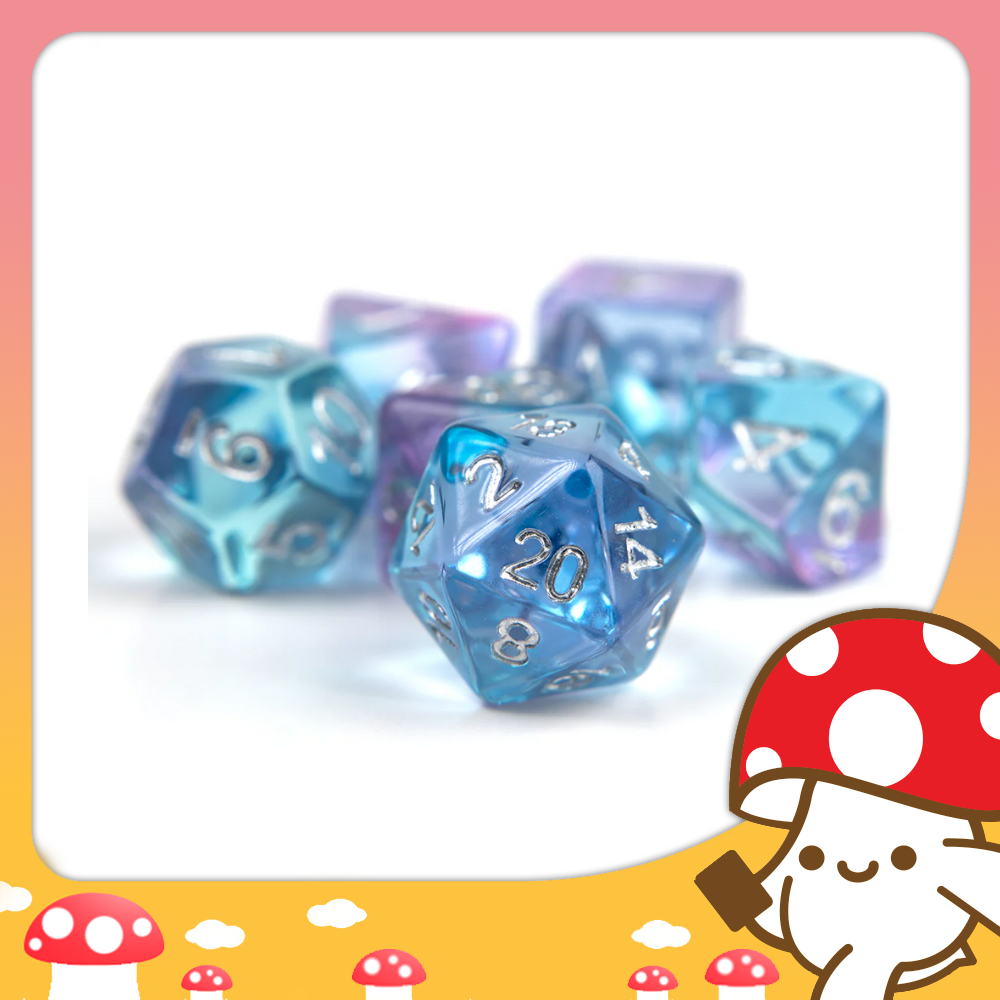 Sirius Dice - Polyroller Dice Set - ลูกเต๋าสำหรับเกม TRPG D&D -Dice Set of 7 จาก Kinoko Card Game Sh