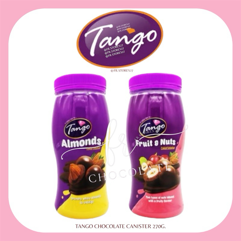 Tango Chocolate Canister (Almonds/Fruit&Nuts) 270G.