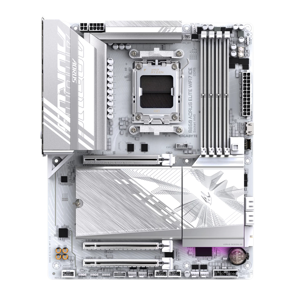 MAINBOARD (เมนบอร์ด) GIGABYTE B850 AORUS ELITE WIFI7 ICE (AMD SOCKET AM5 DDR5 ATX)