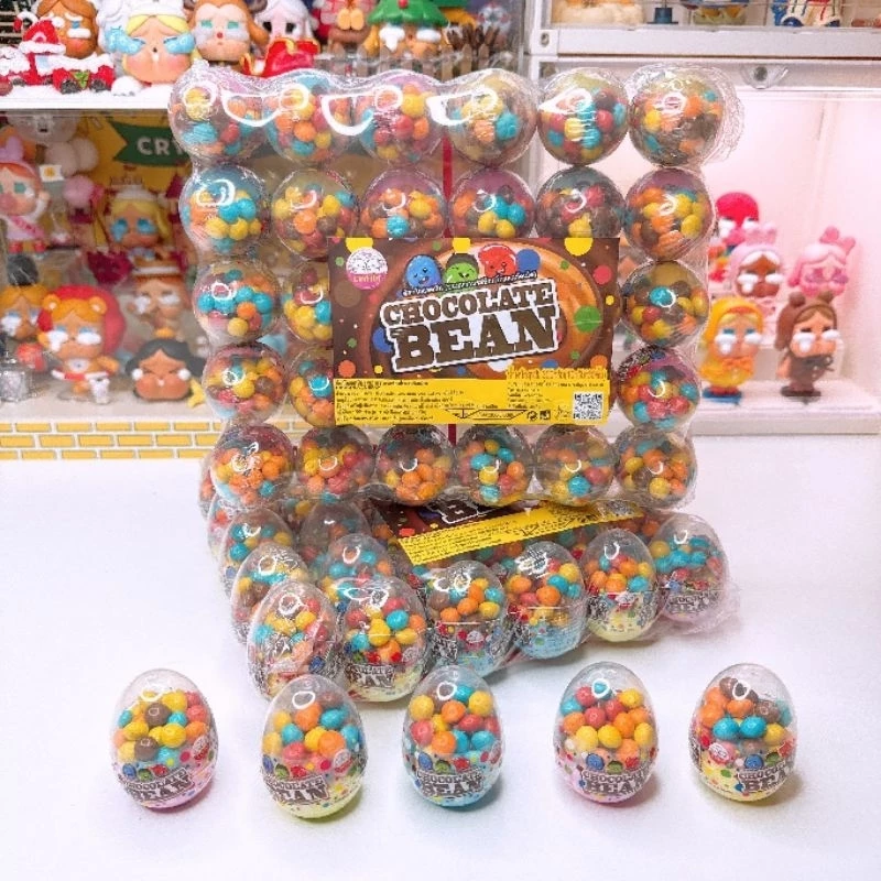 ช็อกโกแลตบีน ช็อกโกแลตเคลือบข้าวพอง 1 เเพค 30 ชิ้น ขนม นําเข้า ช็อกโกแลต