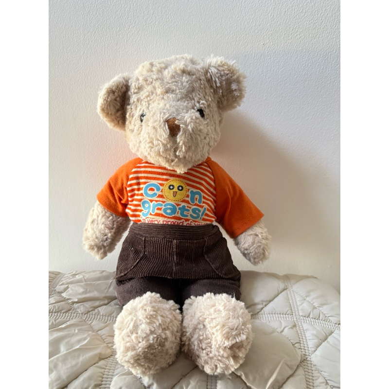 ส่งต่อ!! น้องหมี Teddy Bear ผู้ชาย พร้อมชุดเสื้อกางเกง 🧡🙍🏻‍♂️