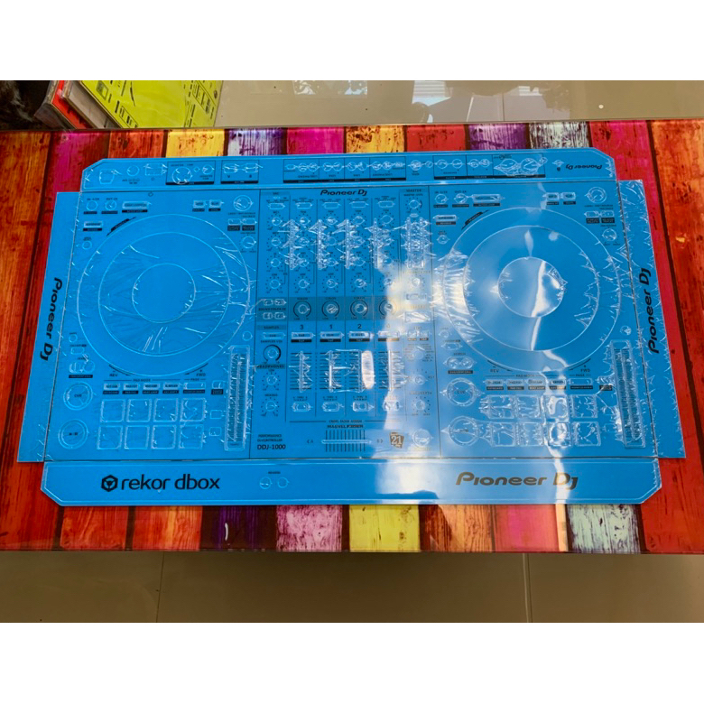 Skin cover dj for DDJ 1000 สีนำ้เงิน สติกเกอร์ สำหรับเครื่องเล่นDJ รุ่น DDJ 1000