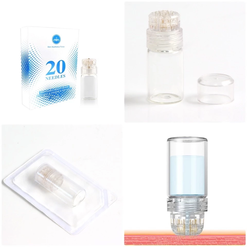 [รุ่นใหม่ส่งจากกรุงเทพ] เข็มกลิ้ง hydra pin 20 กล่องฟ้า เดอร์มาโรลเลอร์