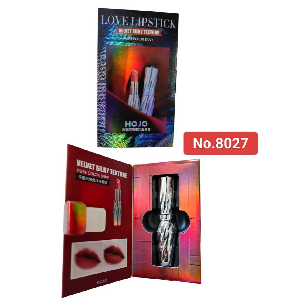 พร้อมส่งค่ะ ลิปสติกเนื้อแมท สีสวย โทนสีสดใส Hojo Love Lipstick Velvet Silky Texture No.8027