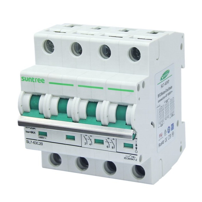 BREAKER 16A  20A 25A 32A 63A 550VDC 1000VDC 4P Suntree เบรกเกอร์ DC MCB แท้ 100%