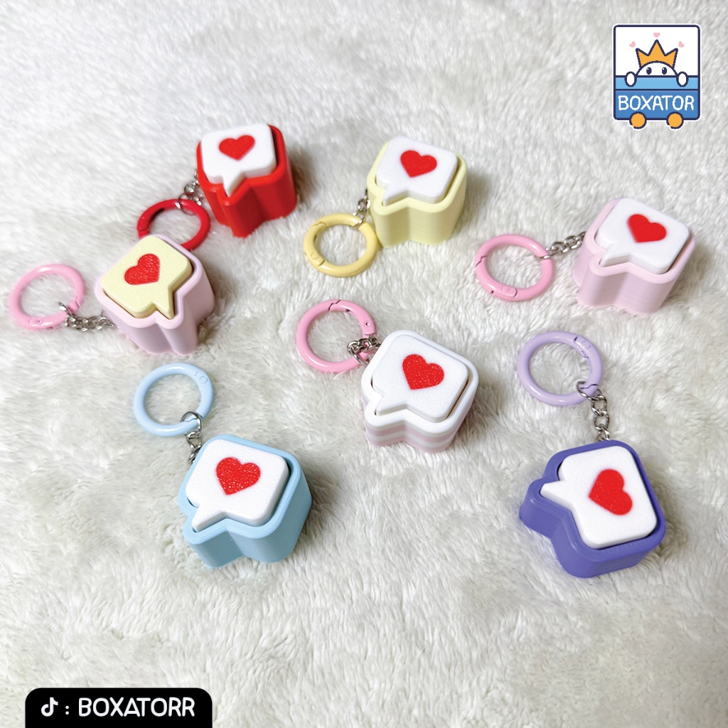 Love message clicker keychain (พวงกุญแจคีย์แคป) กดคลายเคลียด ราคา ถูกที่สุด ดีลบีเคเค แกลเลอรีภาพที่ 2