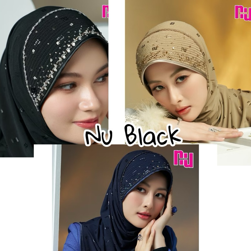 Nunuh Nu Black ปักคริสตัล ใหม่