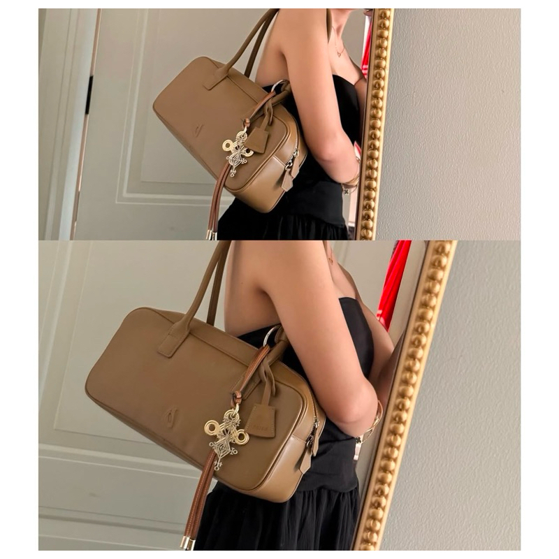 (ใช้โค้ด 20% เหลือ‼️2,320฿-3,250฿‼️)New!! Baconandpie Truck Bag สี Mocha, Limited Suede