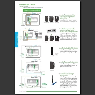 Schneider RCBO เซอร์กิตเบรกเกอร์ ลูกย่อย กันดูด 1P+N 6kA 30mA 10A 16A 20A 32A 40A ป้องกันไฟรั่ว