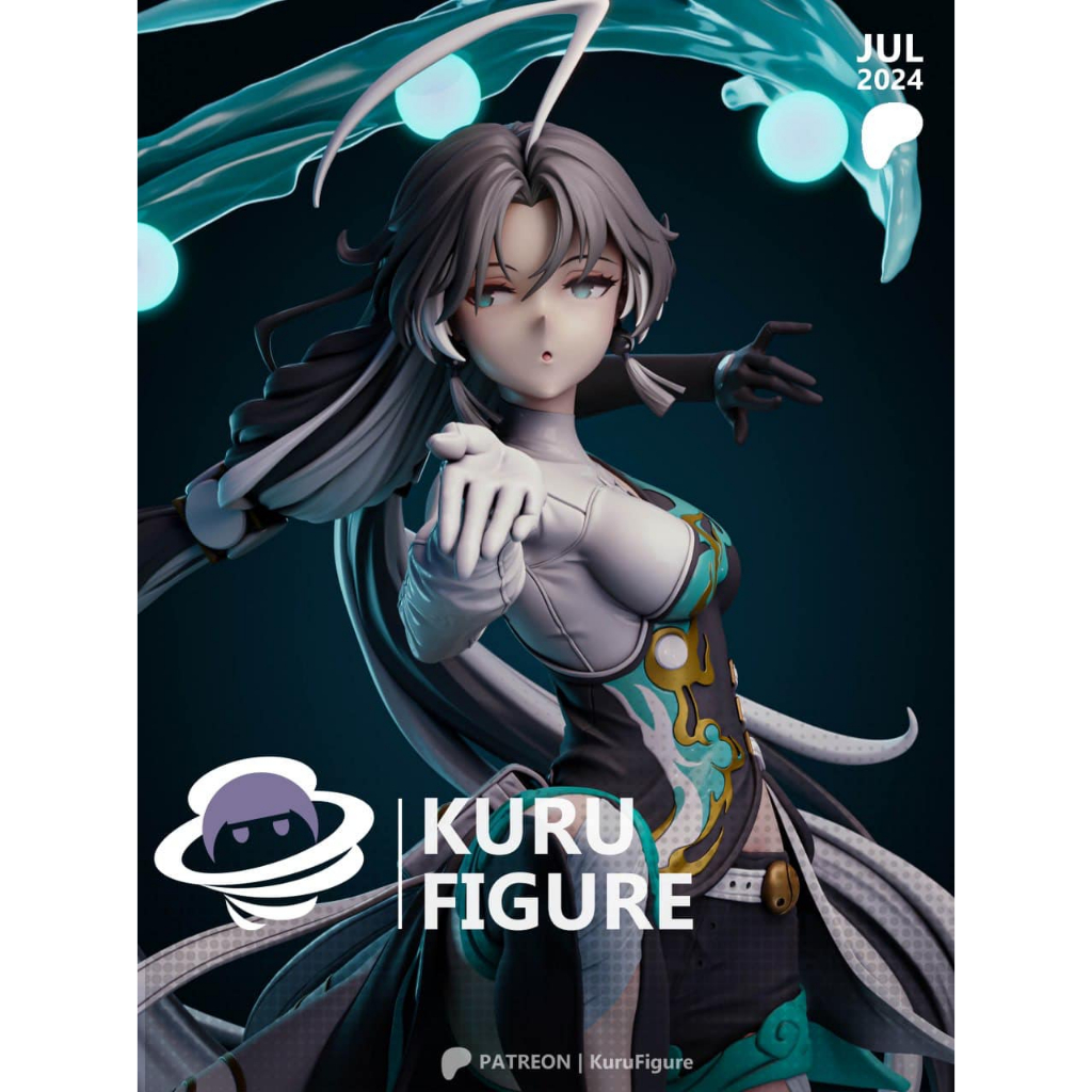 Jianxin - Wuthering Waves(Kuru Figure) (3D Print Model ไม่ทำสี)