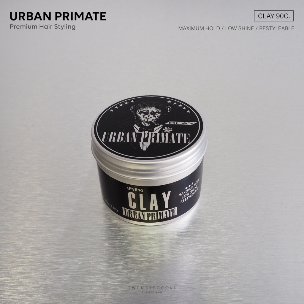 TWENTYSECOND ผลิตภัณฑ์จัดแต่งทรงผม Pomade (Wax based) แบรนด์ Urban Primate - Clay พลังจัดทรงสูง เนื้