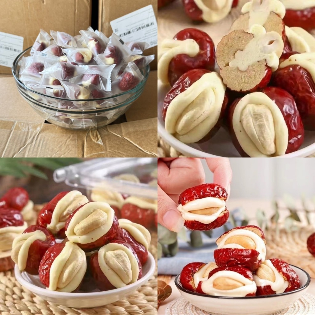 พุทราสอดไส้นมชีสเม็ดมะม่วงหิมพานต์ ขายส่ง ยกลัง 5 กิโล อิ่มอร่อย by WM