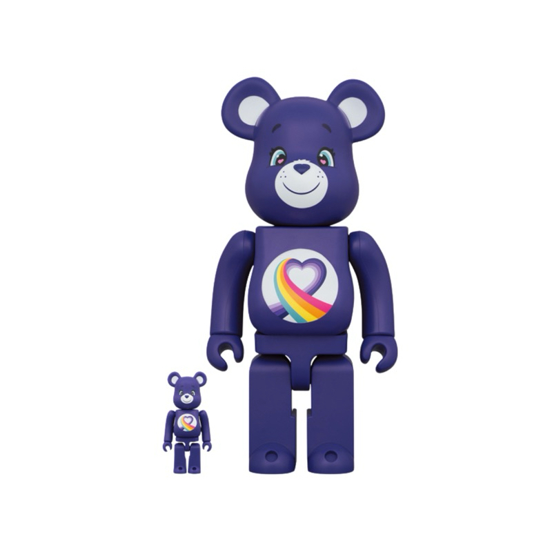 Be@brick Rainbow Heart Bear 400%