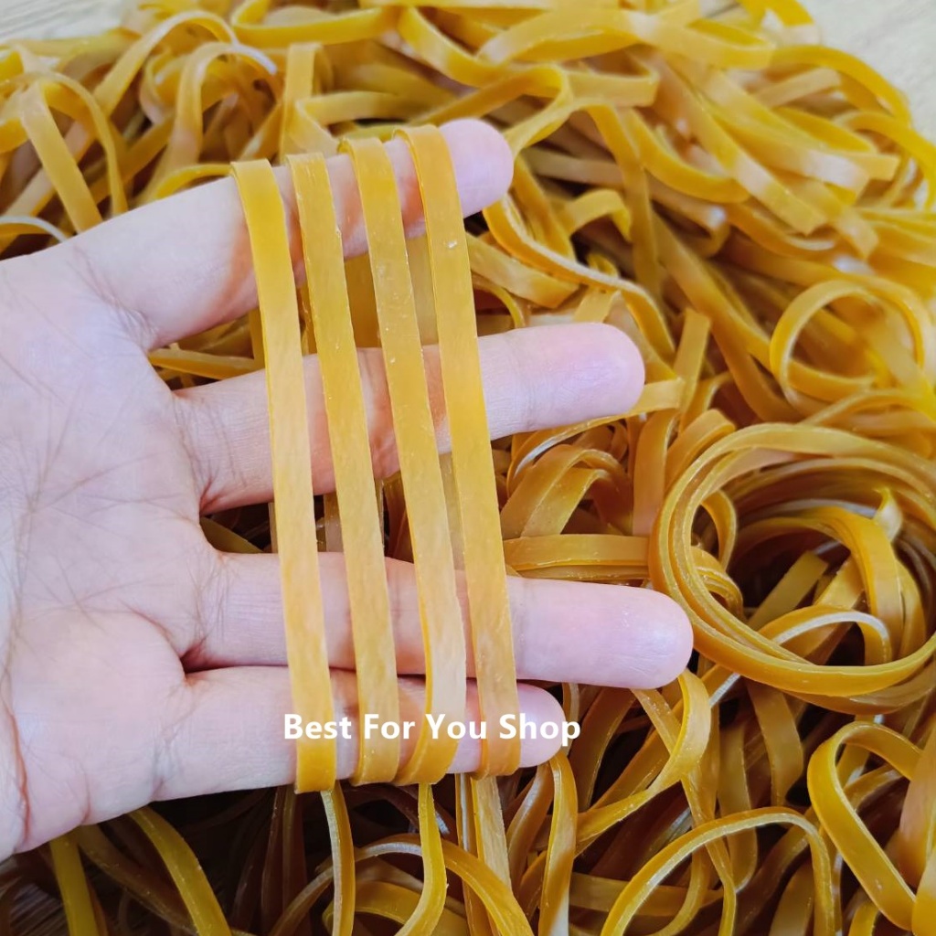 หนังยาง เส้นใหญ่ หนา 5 มิล พับทบ 10-12 cm (50 &100 กรัม) ยางวง ยางรัดของ เส้นหนา rubber band ยางเส้น