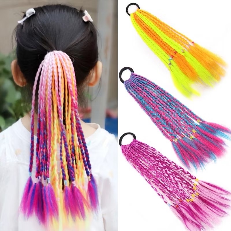 ผมเปียหางม้า12เส้น พร้อมส่งในไทย L277