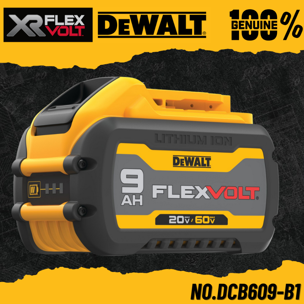 DEWALT แบตเตอรี่ Flexvolt 20V/60V 9.0 Ah No.DCB609