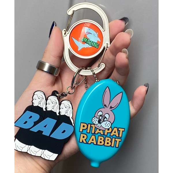 Carabiner พวงกุญแจ แบบขอ เกี่ยวได้สองด้าน ตีตำหนิ