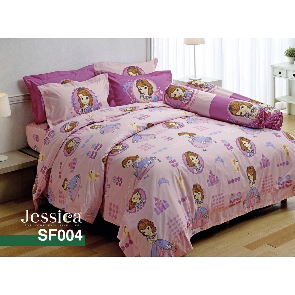 JESSICA ชุดนวม+ผ้าปูที่นอน SF 004  3.5ฟุต 5ฟุต 6ฟุต