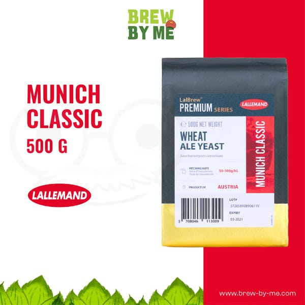 ยีสต์หมักเบียร์  Munich Classic Wheat Beer Yeast LalBrew® 500g  #homebrew