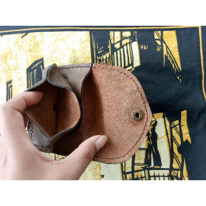 กระเป๋ายาสูบ ใบจาก ยาเส้น มีที่ใส่ไฟแช็ค ทำจากหนังแท้ทั้งใบ ตัดเย็บมือ handmade