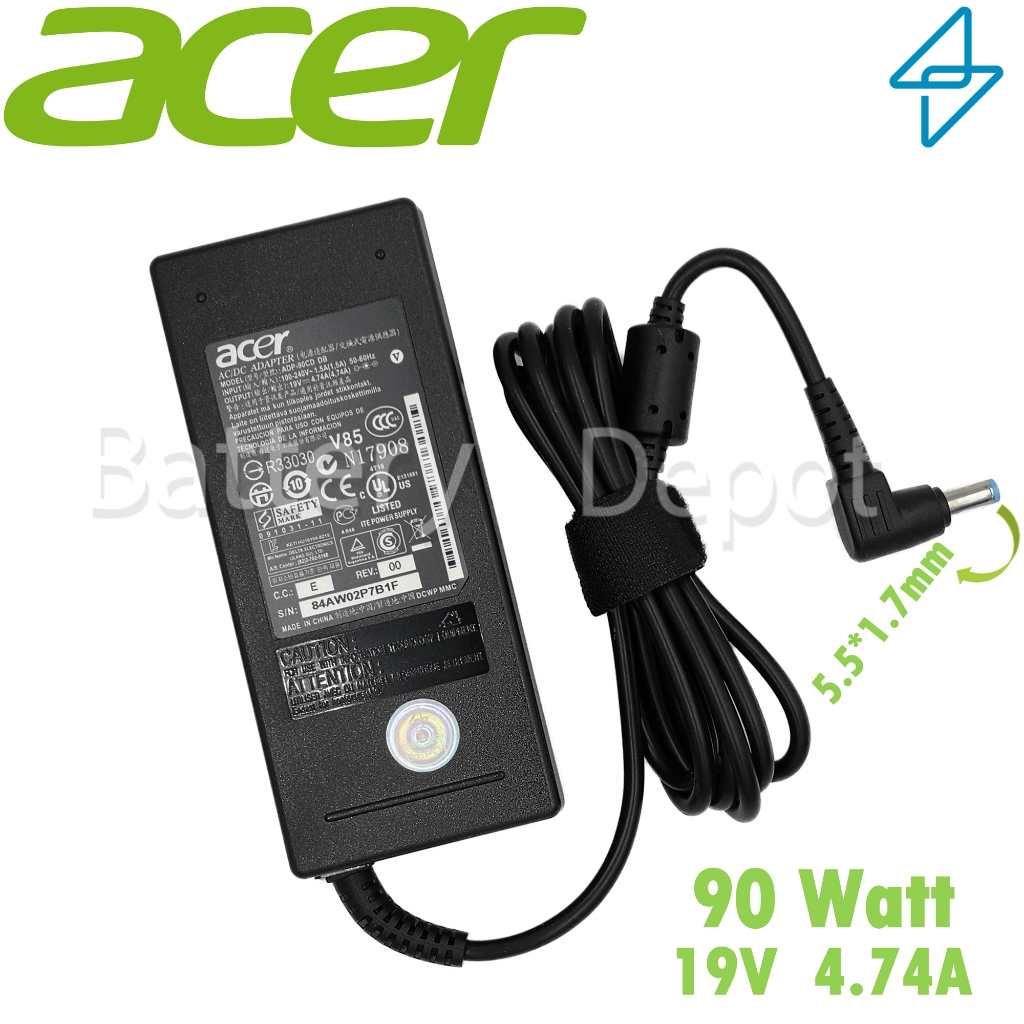 Acer Adapter ของแท้ Acer Aspire Z3-605, Z3-705 90W 5.5 สายชาร์จ Acer อะแดปเตอร์