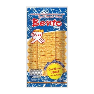 เบนโตะ Bentoปลาหมึกอบ คละรส ปลาหมึกอบรสทรงเครื่อง รสชาติหวานเผ็ดกลางอร่อย พร้อมส่งขนาด 5 กรัม