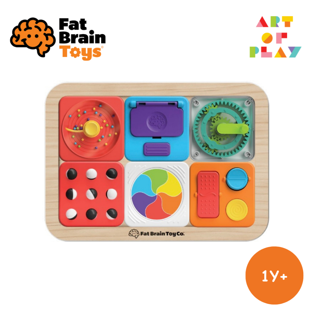 PlayTab - ของเล่นแนว Sensory บอร์ดกิจกรรมที่เต็มไปด้วยของเล่น 6 แบบจาก Fat Brain Toys สำหรับอายุ 1Y+