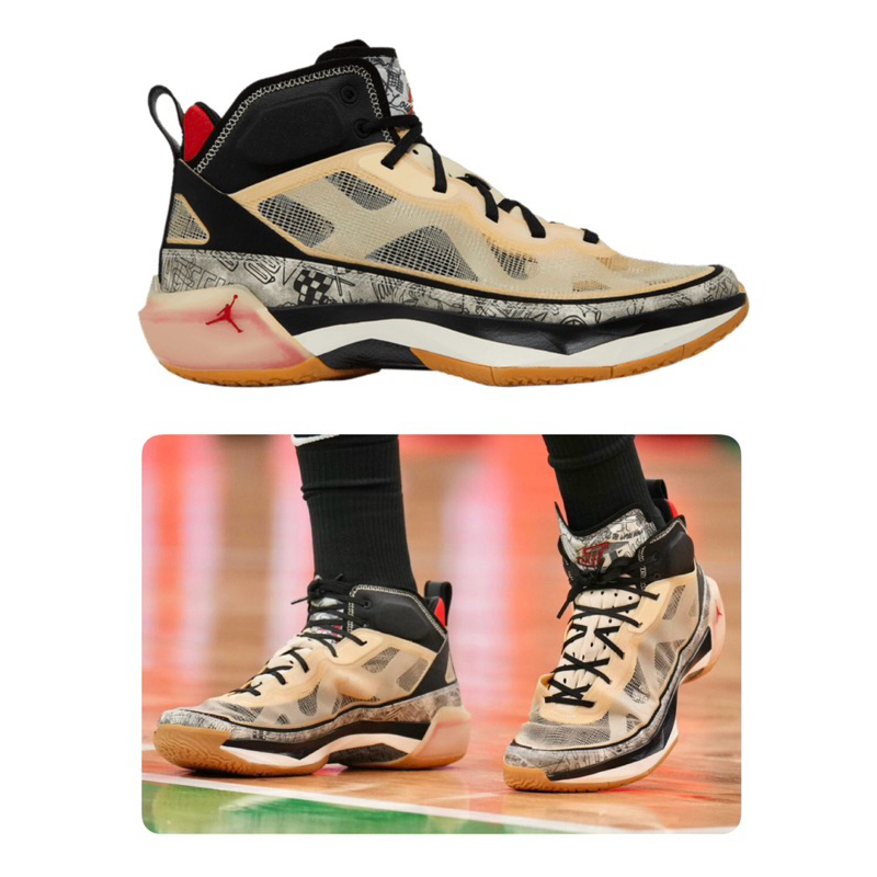 มือ2 แท้💯%รองเท้า Nike Air Jordan 37 Tatum Pf "Jayson Tatum" 2022 DZ0811-200 ไซส์44 EU / 28 CMสภาพดี