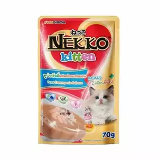[ยกโหล] Nekko อาหารเปียกแมว เน็กโกะ 70 g. (โหล 12 ซอง)