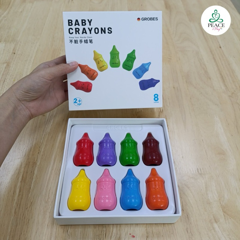 สีเทียนรูปขวดนม baby crayon