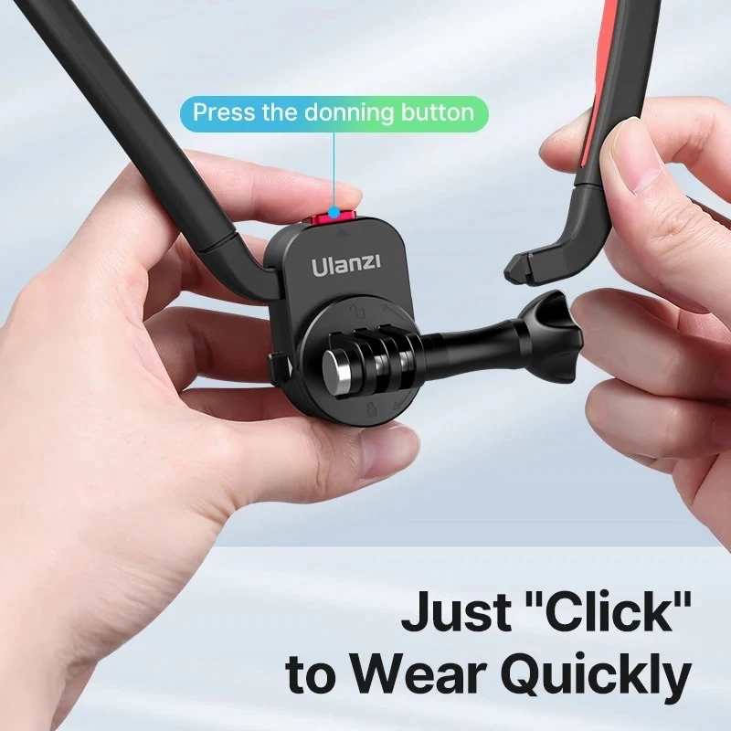 Ulanzi Go-Quick II Magnetic Neck สายคล้องคอ GoPro 12/11/10/9, Insta360 Luna, Pocket 4P ถ่ายภาพ POV thumbnail 6
