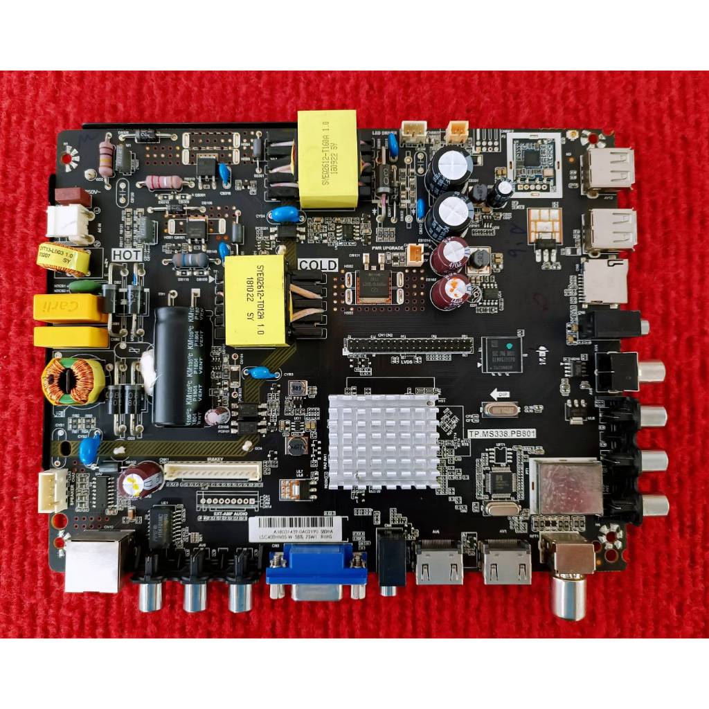 เมนบอร์ดทีวี  Aconatic รุ่น AN-40DF800SM , AN-42DF800SM , AN-43DF800SM พาสบอร์ด TP.MS338.PB801