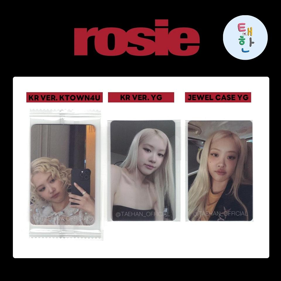 ✅พร้อมส่ง 🔴ลด 30% SHOPEE LIVE🔴 [ROSE] เฉพาะ PHOTOCARD ROSE อัลบั้ม first studio album 'rosie' (KTOWN