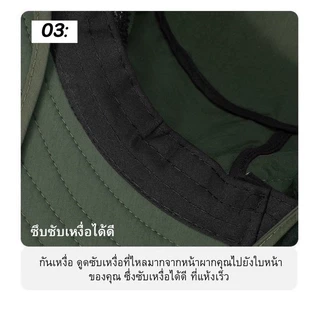 YH หมวกกันแดด หมวกคลุมหน้ากันแดด ปีกกว้าง รอบทิศทาง 360 องศา มีช่องระบายอากาศ สำหรับตกปลา ทำสวน ทำนา
