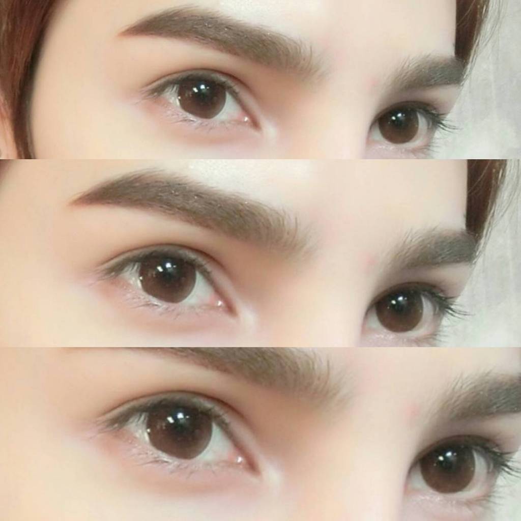 พร้อมส่ง คอนแทคเลนส์ Dreamcolor1 รุ่น Mini Emma คอนแทคเลนส์สายตาสั้น ลุคธรรมชาติ ขนาดมินิพอดีตา 14.0 - รูปที่ 3