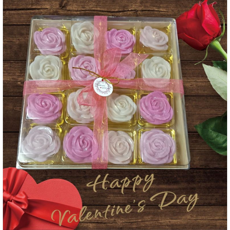 อาลัวกุหลาบออมเบรย์ชมพู (ขนมใช้เวลาทำ 2-3 วัน หลังรับออเดอร์นะคะ)