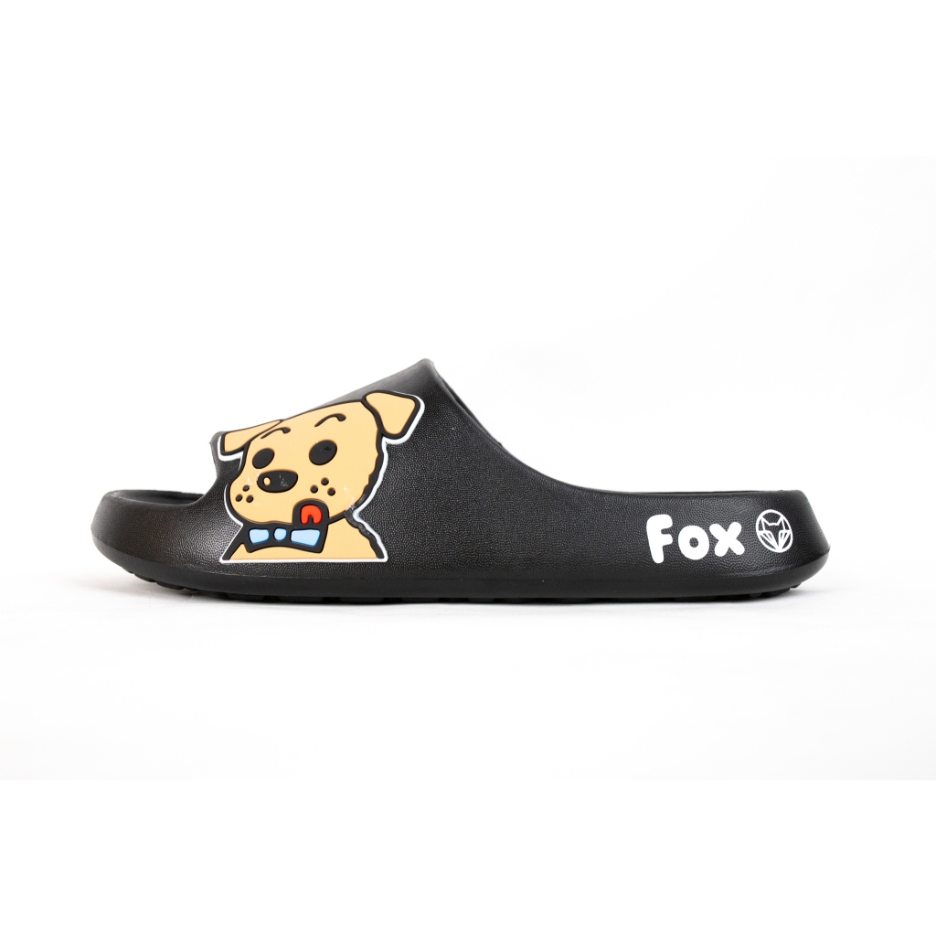 Roving Fox شبشب ناعم RF6543 ‏(أسود / رمادي) — صورة 2
