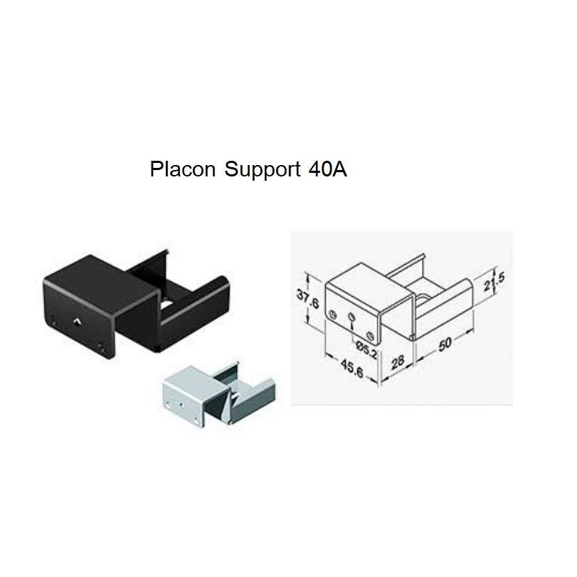 ตัวต่อลูกกลิ้งกับท่อ ตัวต่อลูกกลิ้ง placon support 40